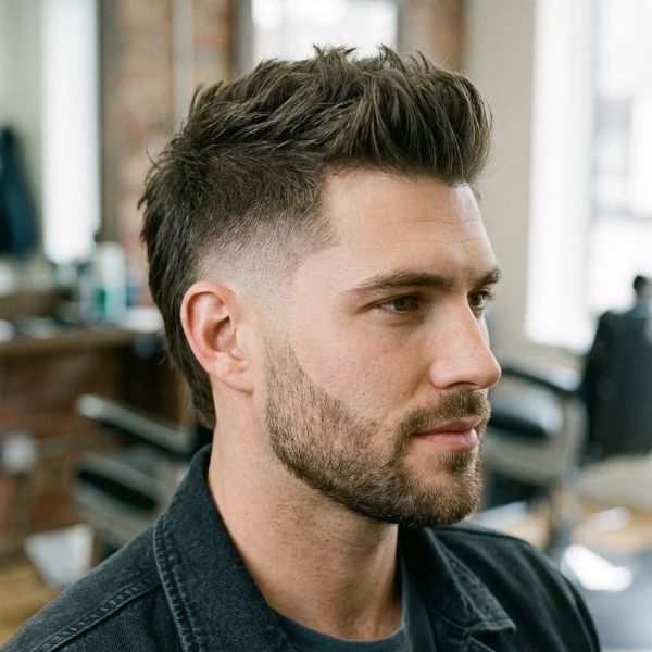 Burst Fade Faux Hawk