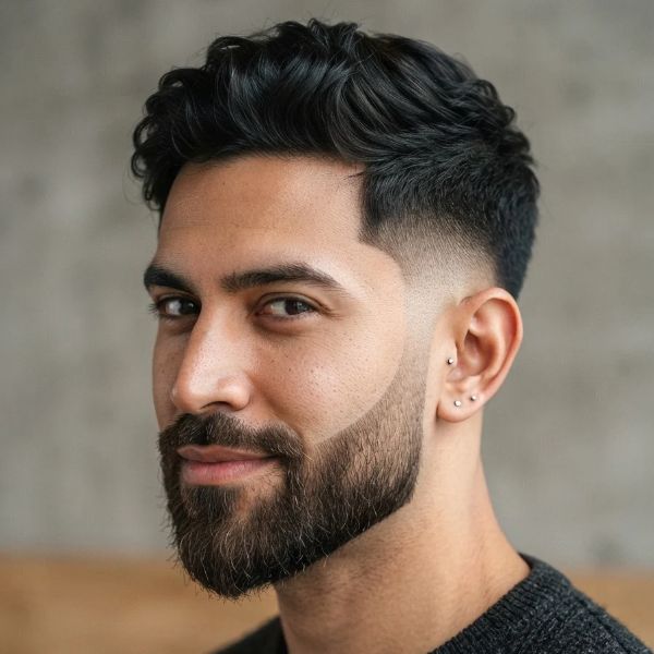 Burst Fade Taper with Beard