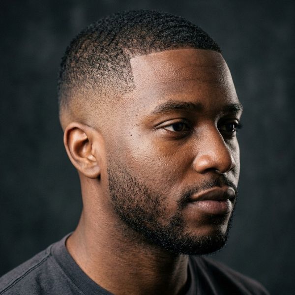 Buzz Cut Low Taper Fade Black Haircut
