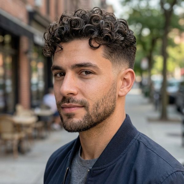 Classic Curly Mid Taper