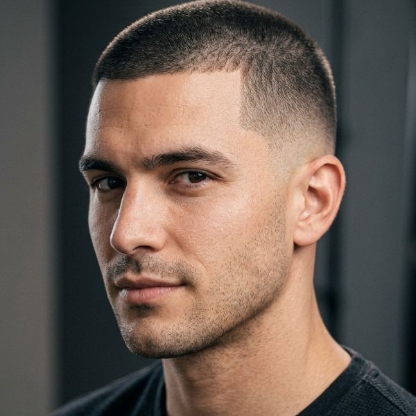 Classic Low Taper Fade Buzz Cut