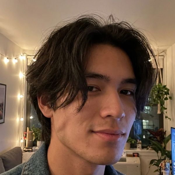 E Boy Middle Part