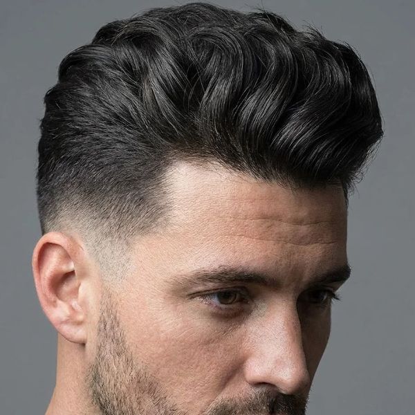 Long Low Taper Fade Quiff