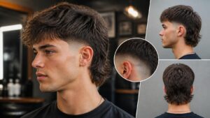 Low Taper Fade Modern Mullet Haircut
