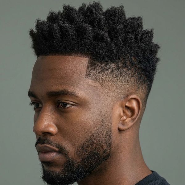 Mid Taper Fade Black Male