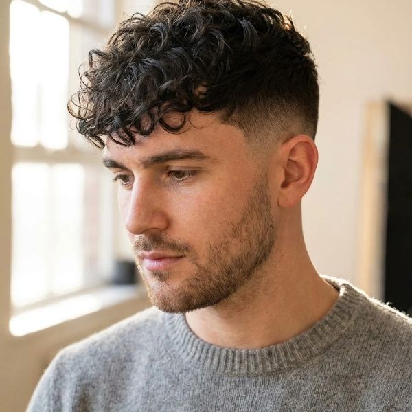 Mid Taper With Curly Fringe