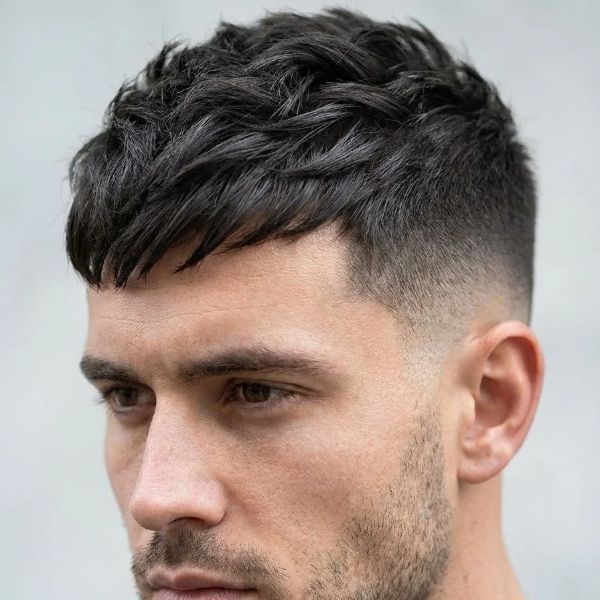 Modern Low Taper Fade Textured Crop Haircut