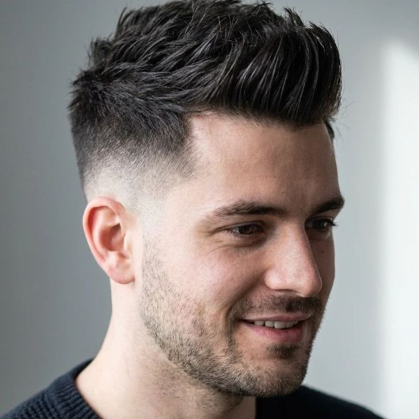 Short Low Taper Fade Quiff