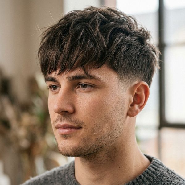 Textured low taper fringe