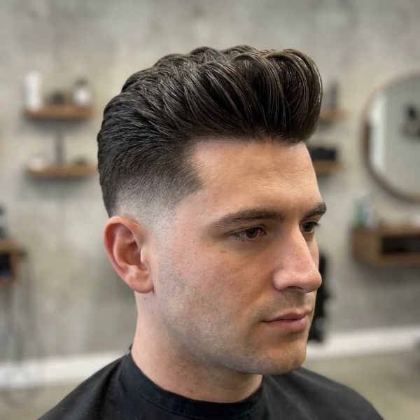 Thick Quiff Fade