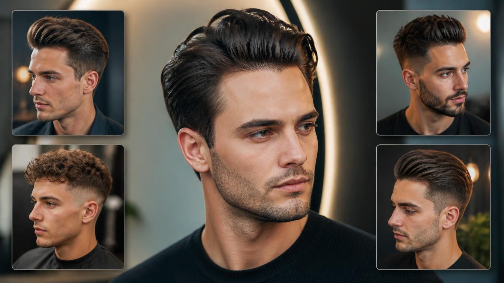 big forehead hairstyle male