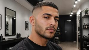 buzz cut taper fade