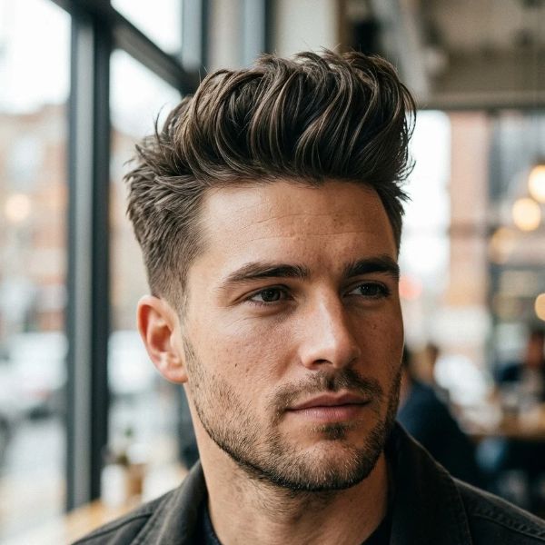 extured Quiff Triangle Face