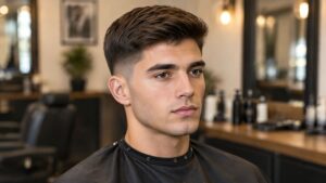 low taper straight hair